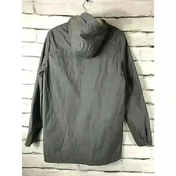 D/Struct Mens Size Small Gray Hooded Button Up Parka Jacket Sherpa Lined - Picture 2 of 6